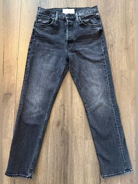 Mother Superior The Tomcat Ankle Jeans in On the Fly Gray/black wash Size 29